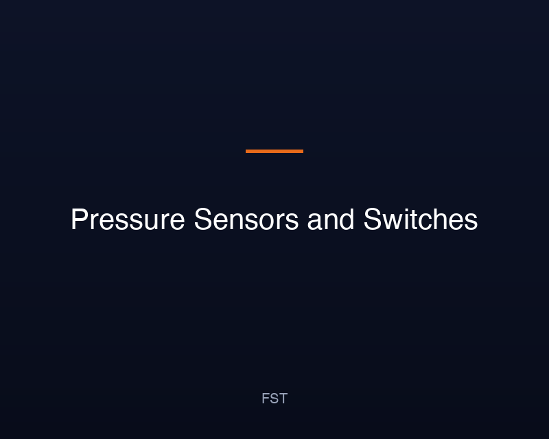 Pressure Sensors and Switches