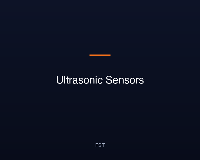 Ultrasonic Sensors