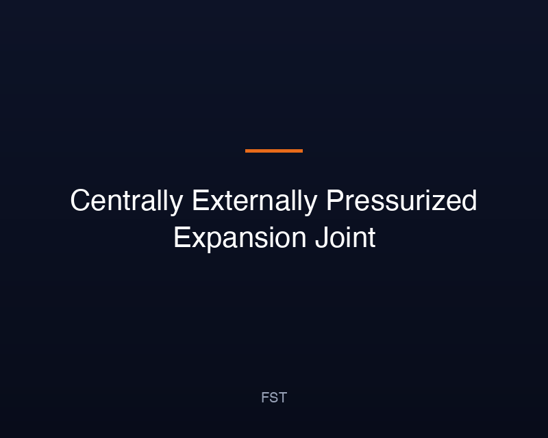 Centrally Externally Pressurized Expansion Joint