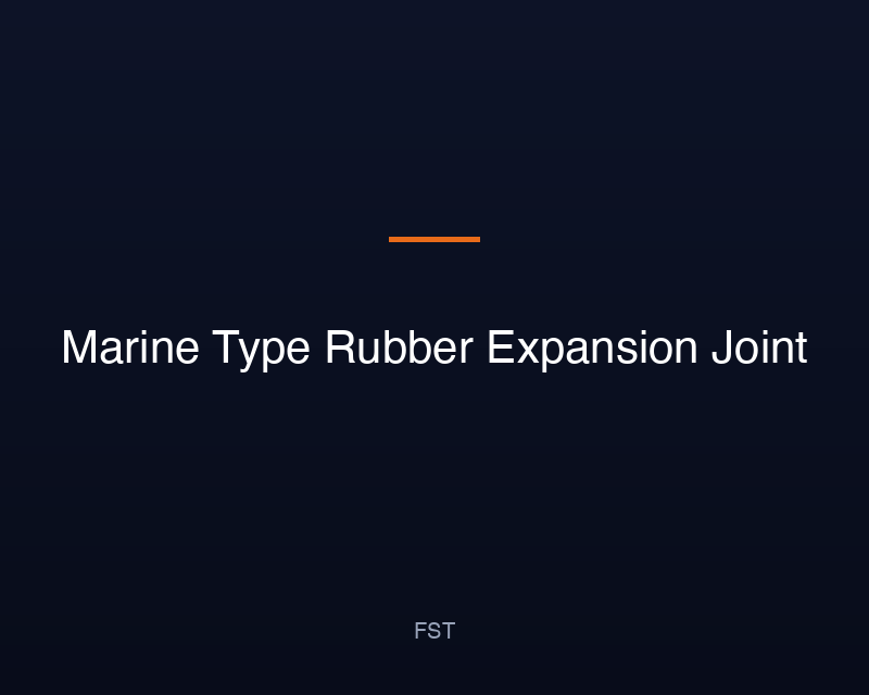 Marine Type Rubber Expansion Joint