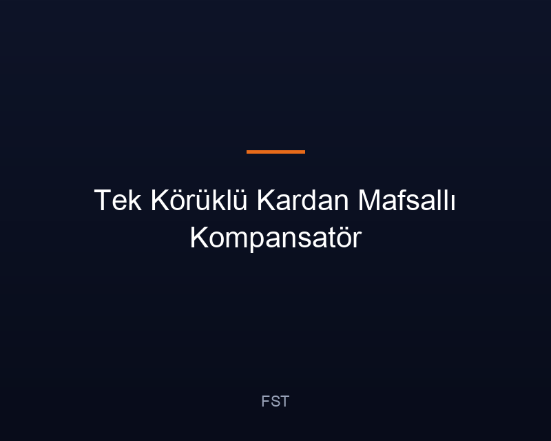 Tek Körüklü Kardan Mafsallı Kompansatör