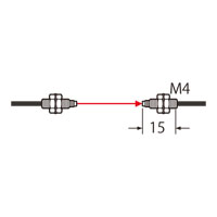 Karşılıklı Işınlı Dişli Fiber Optik Kafa (M4) FT-43