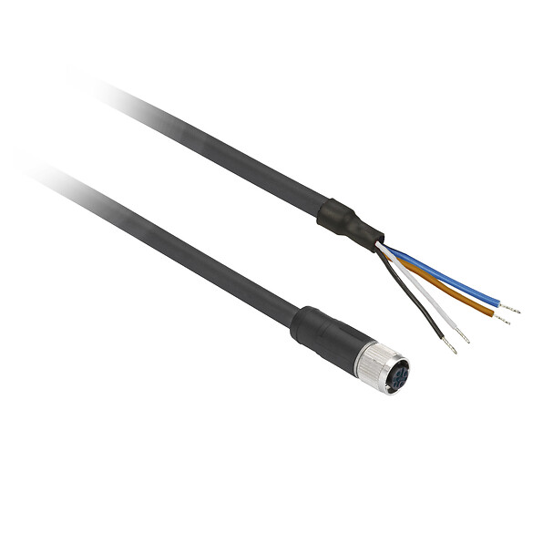 OsiSense XZ M12 4 Pinli Düz Dişi Kablo Seti XZCP1141L5