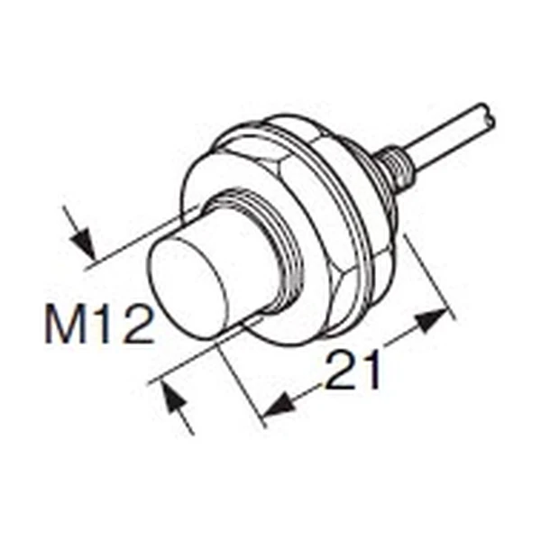 Panasonic GP-X12ML — Girdap akımı (eddy current) dijital mesafe sensörü