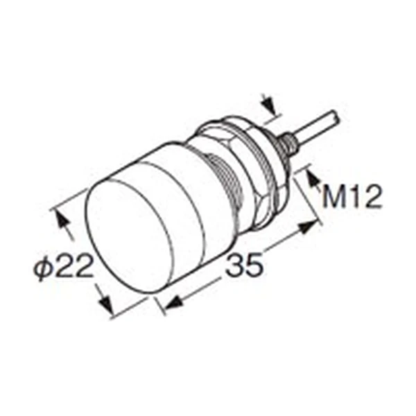 Panasonic GP-X22KL — Girdap akımı (eddy current) dijital mesafe sensörü