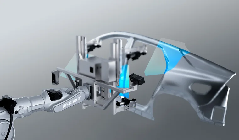 HIKROBOT 3D kamera ile kaynak parçası robot besleme